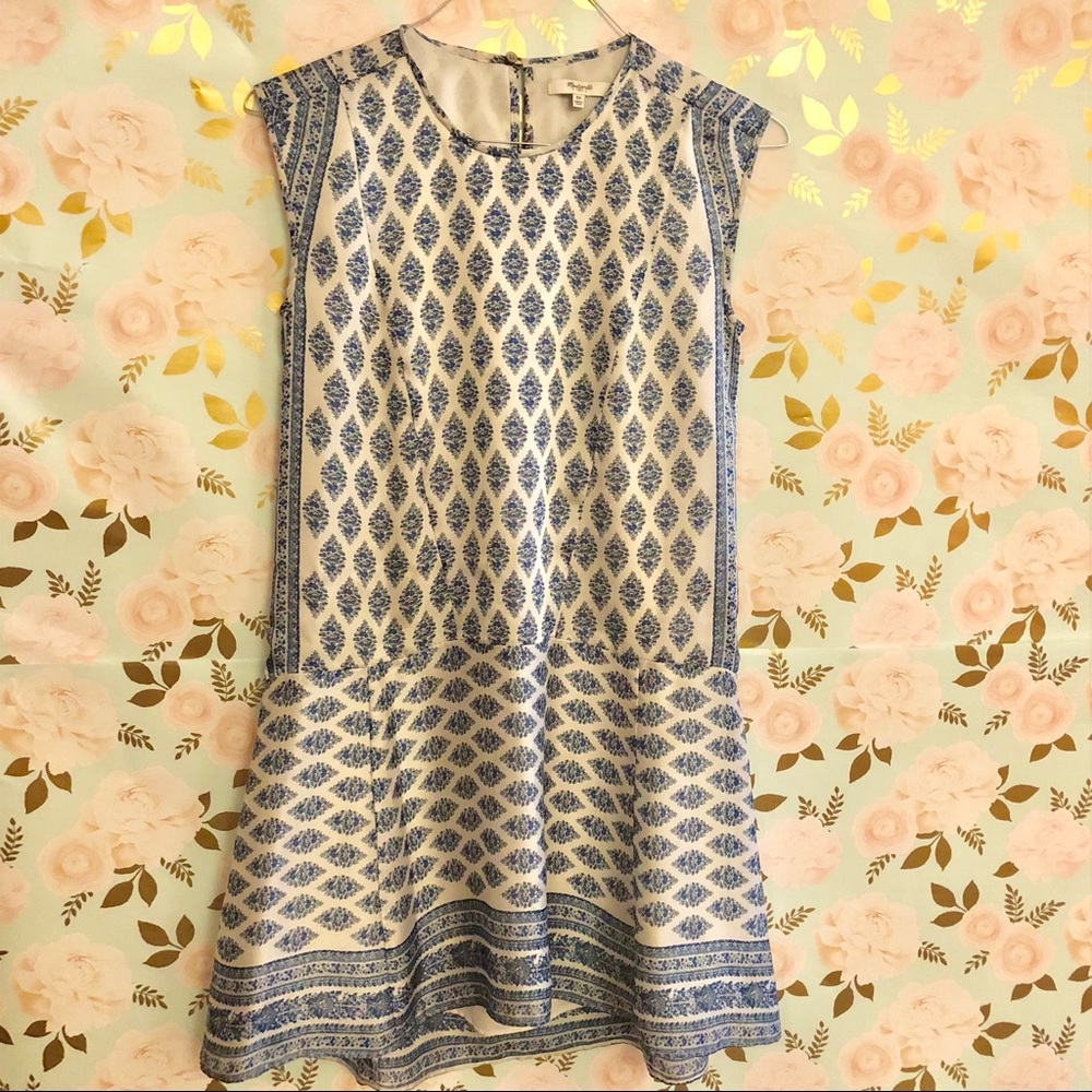 Gorgeous blue and white dress from Madewell